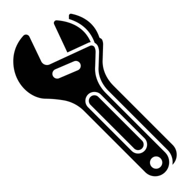 İngiliz anahtarının düzenlenebilir tasarım simgesi 