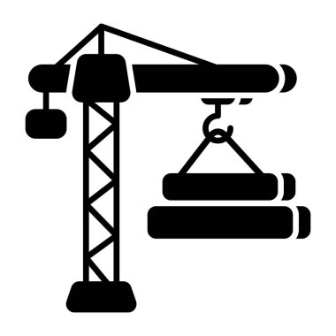 Tuğla kaldırmanın modern tasarım simgesi