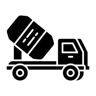 Beton karıştırıcının düzenlenebilir dizayn simgesi 