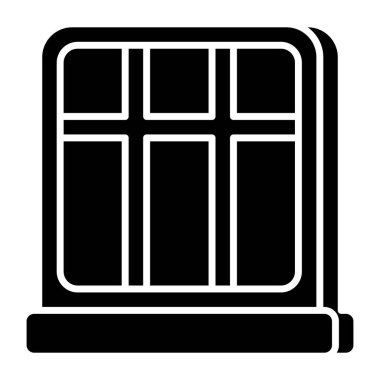 Editable design icon of window