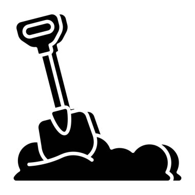 Kazmanın düzenlenebilir tasarım simgesi