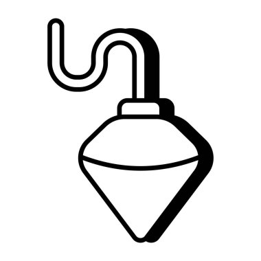 Plumb Bob 'un modaya uygun bir vektör tasarımı