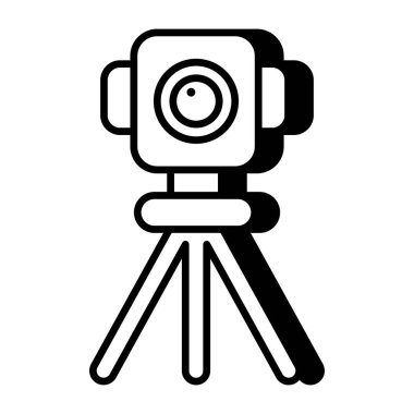 Tripod kameranın premimium indirme simgesi 