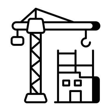 İnşaatın mükemmel tasarım simgesi 
