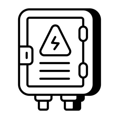 Elektrik panelinin modern tasarım simgesi 