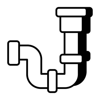 Plastik boru kapakçığının sembol tasarımı 