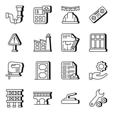 Pack of Repair Tools vector Icons