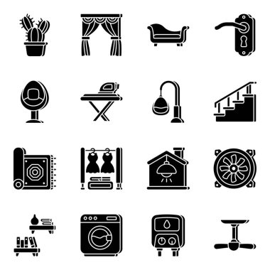 Mobilya ve İç Katı Simgeler Paketi