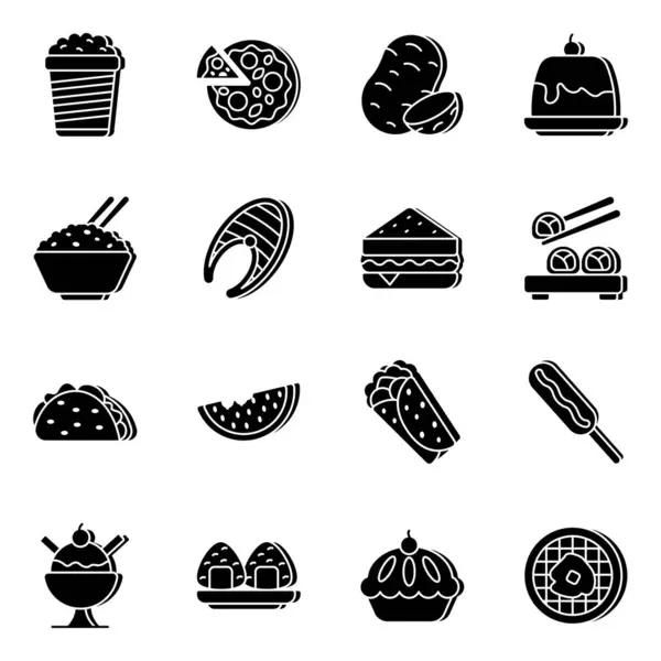 Pack Crypto Vector Icons — Stock Vector