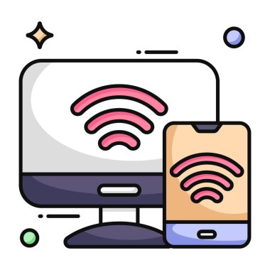 Yanıt veren tasarımın düz tasarım simgesi