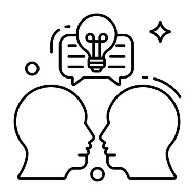 Yaratıcı sohbetin premimium indirme simgesi