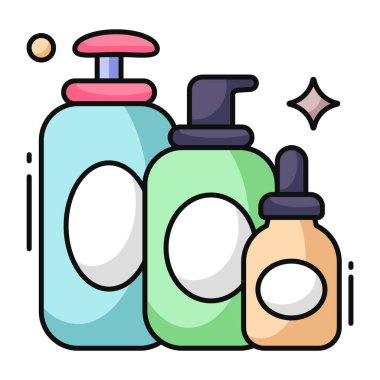 El yıkamanın düz tasarım simgesi.