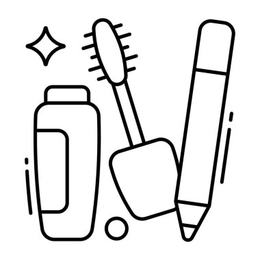 Güzel bir rimel tasarımı simgesi