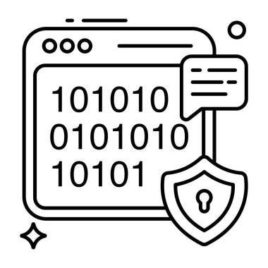 İkili kodların bir simge tasarımı 