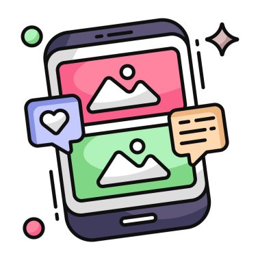 Mobil manzaranın eşsiz tasarım simgesi