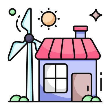 Evin güzel bir tasarım simgesi 