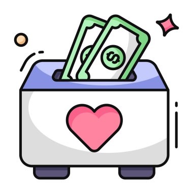 Modern design icon of donation