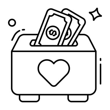 Modern design icon of donation
