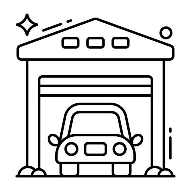 Garajın en iyi indirme simgesi