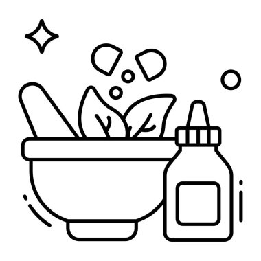 Düz bir yemek kasesi tasarımı simgesi