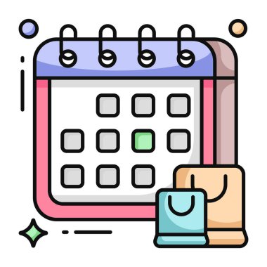 Alışveriş programının mükemmel tasarım simgesi