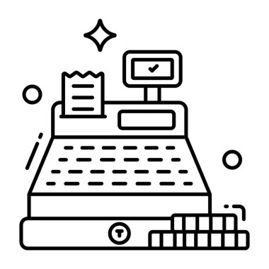 Yazar kasanın premium indirme simgesi 