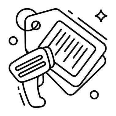 An icon design of barcode tracking