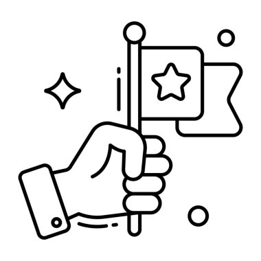 Bayrağın moda vektör tasarımı