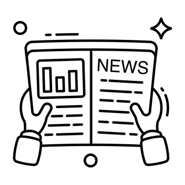 Sıcak haberlerin modern tasarım simgesi 