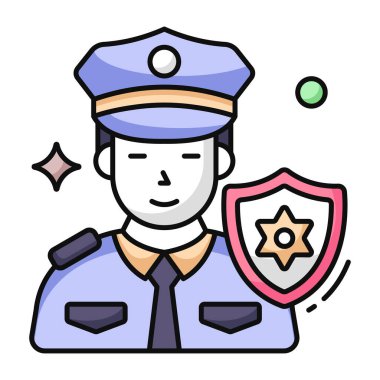 Perfect design icon of policeman 