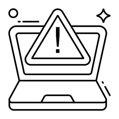 Trendy design icon of system error