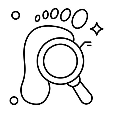 Perfect design icon of search evidence 
