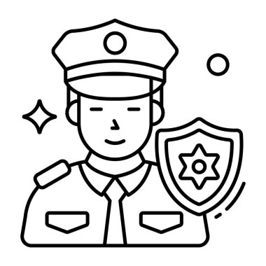 Perfect design icon of policeman 