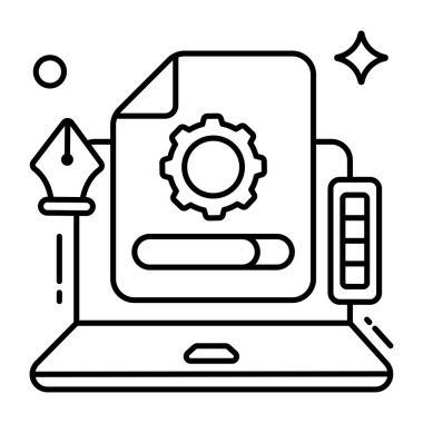 Dosya ayarlamasının premium indirme simgesi 