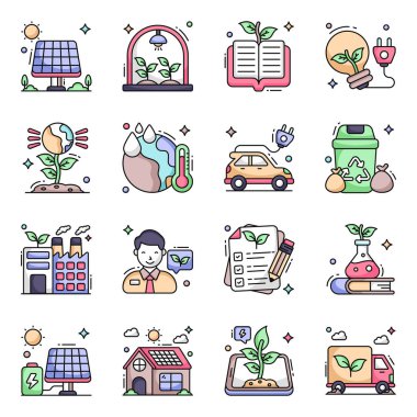 Eko Düz Simgeler Paketi 