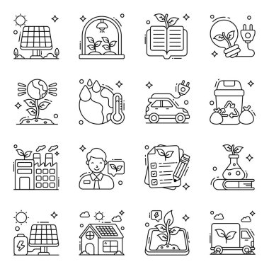 Eko Satır Simgeleri Paketi 