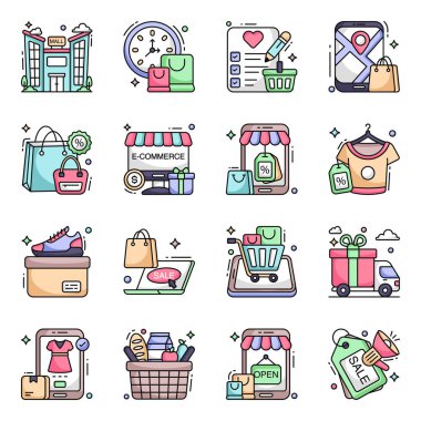 Düz Simgeler Paketi 