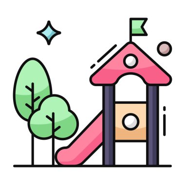 Oyun alanının bir simge tasarımı 