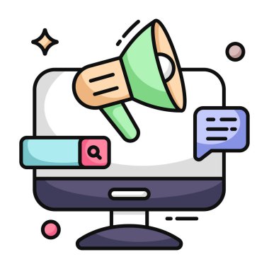 Dijital pazarlamanın mükemmel tasarım simgesi