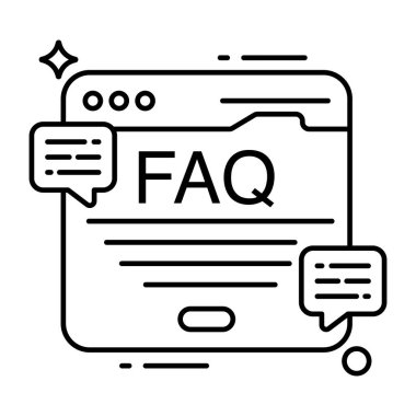 Sık sık soru soran eşsiz bir tasarım simgesi 