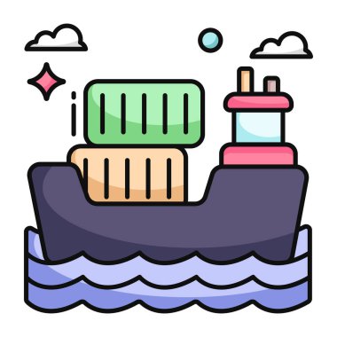 Kargo teknesinin en iyi indirme simgesi