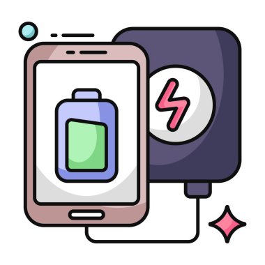 Mobil şarj etmenin eşsiz bir tasarım simgesi