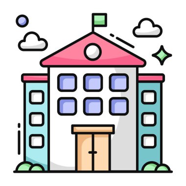 Ticari yapının modern tasarım simgesi