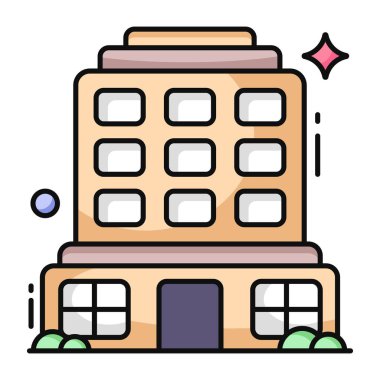 Ticari yapının modern tasarım simgesi