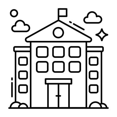 Ticari yapının modern tasarım simgesi