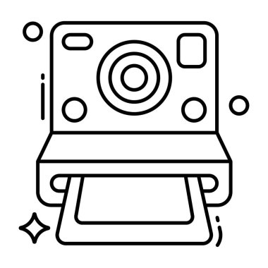 Vector design of camera, photographic equipment