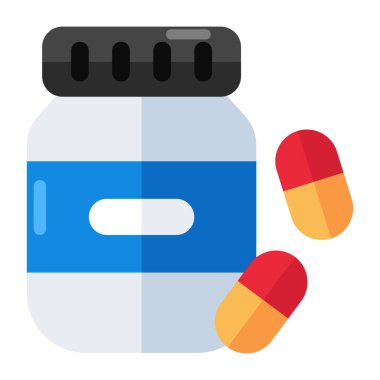 Uyuşturucu şişesinin eşsiz bir tasarım simgesi.