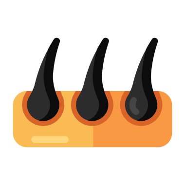 Benzersiz bir folikül tasarımı simgesi 