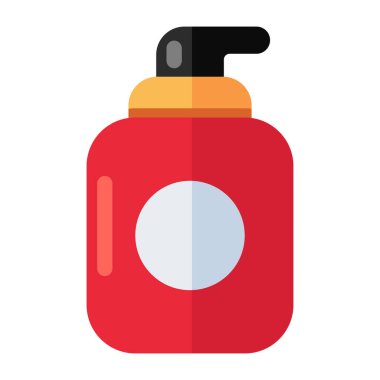 El dezenfektanının düz tasarım simgesi.