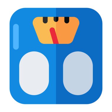 Ağırlık ölçeğinin izometrik tasarım simgesi 